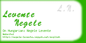 levente negele business card